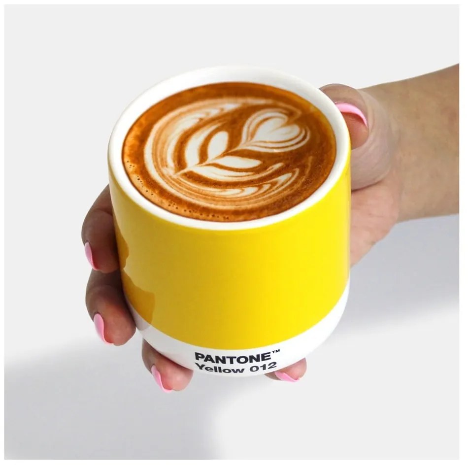 Sárga kerámia bögre 175 ml Cortado Yellow 012 – Pantone