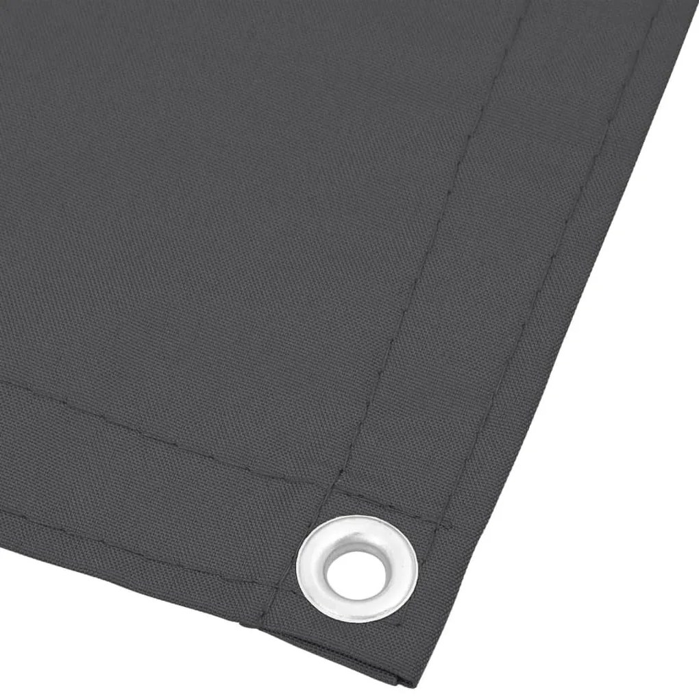 antracitszürke 100% oxford poliészter erkélyparaván 75 x 800 cm
