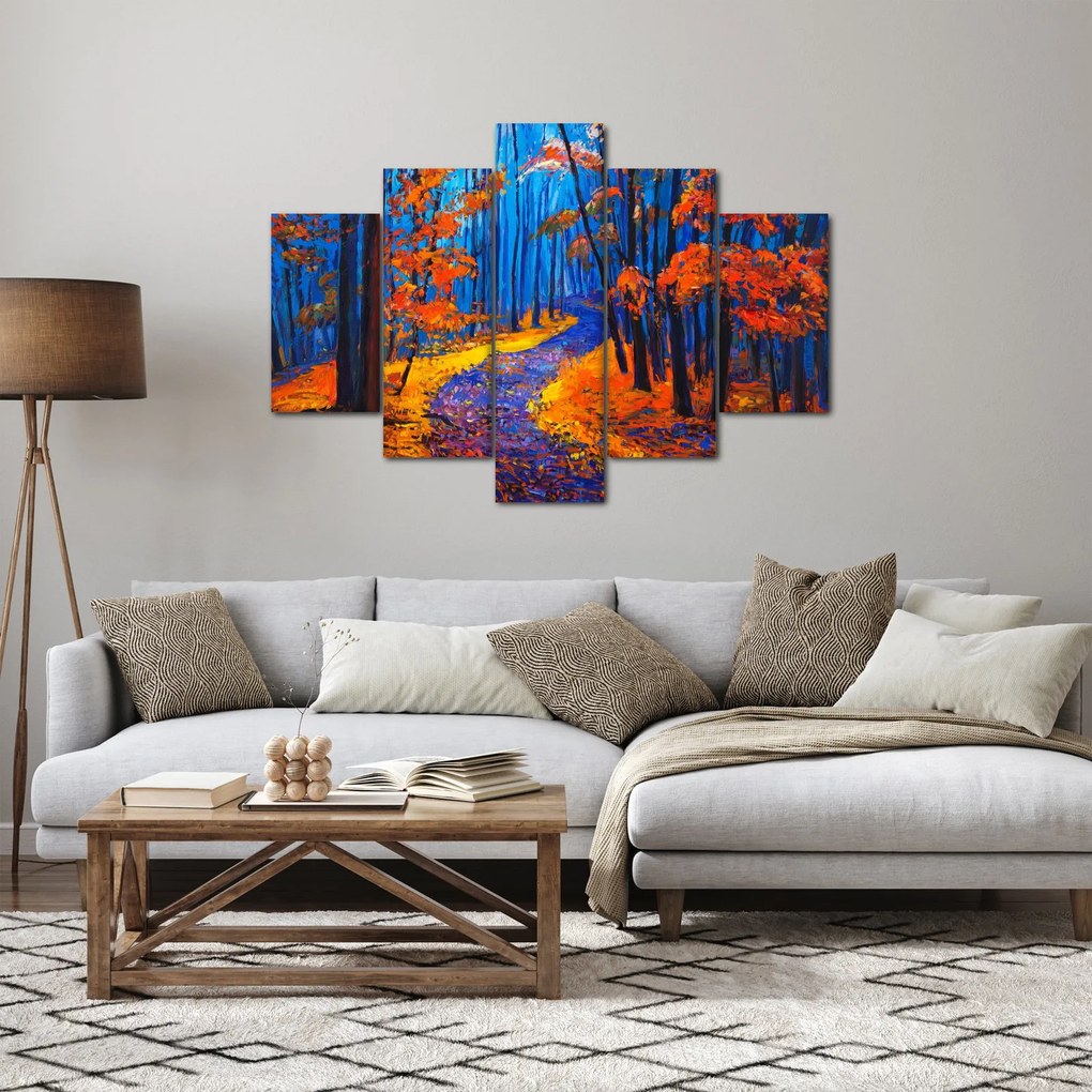 Egy őszi erdő képe (150x105 cm)