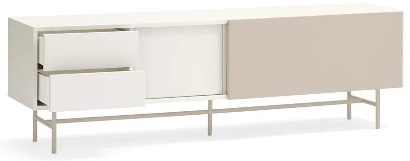 Bézs-krémszínű TV-állvány 180x56 cm Nube – Teulat