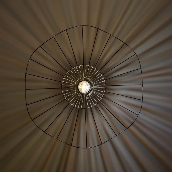 Brilagi - CERIA WIRE kábeles LED csillár 1xE27/40W/230V, átmérő 80 cm, fekete