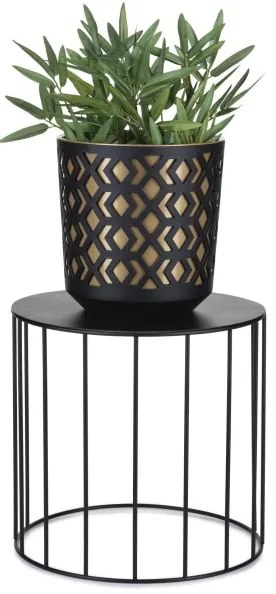 3x LOFT fekete virágtartó állvány szett