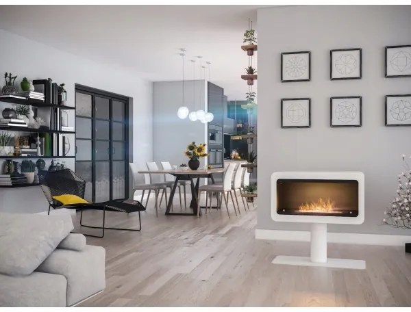 InFire - BIO kandalló 82,5x78 cm 3kW fehér