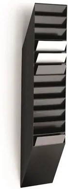 Prospektustartó, fali, álló, A4, DURABLE FLEXIBOXX 12, fekete (DB1709763060)