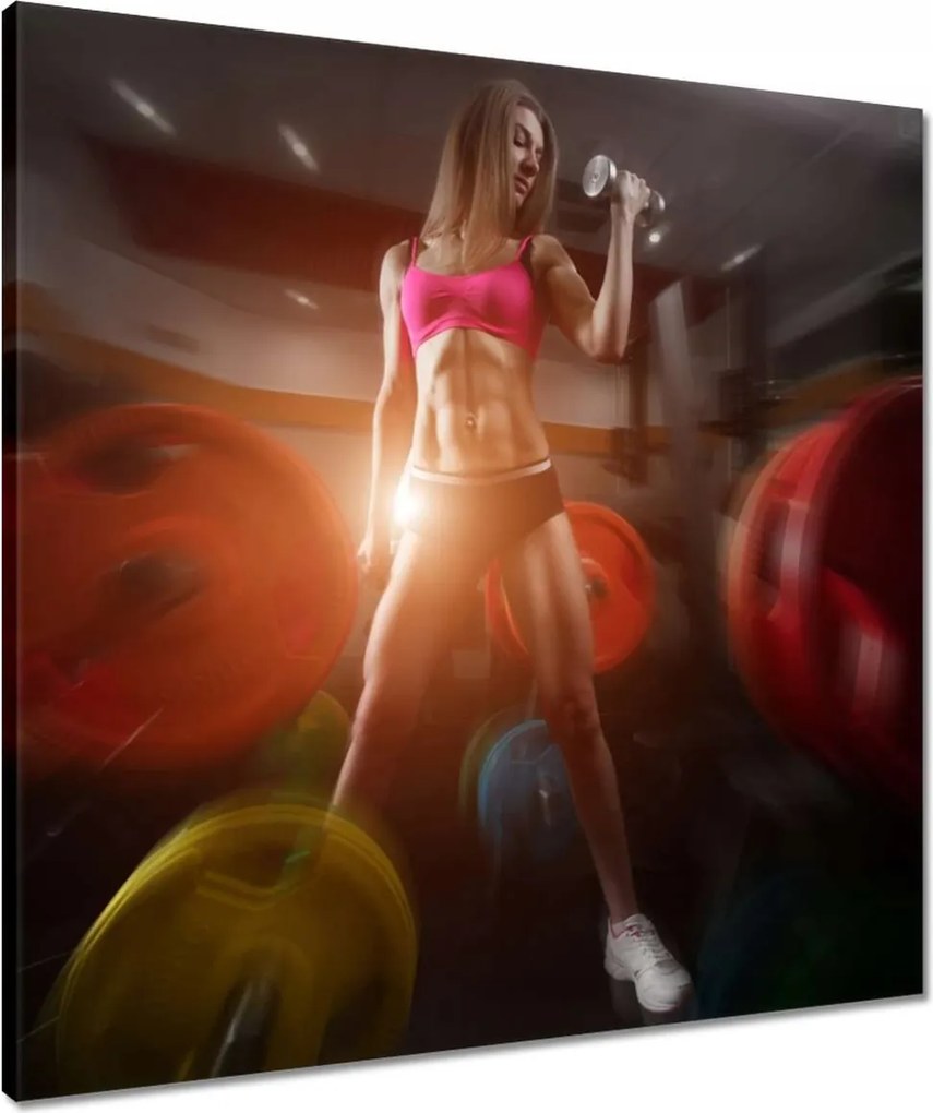 Vászonkép 60x60 Fitnesz klub Gimnasztika