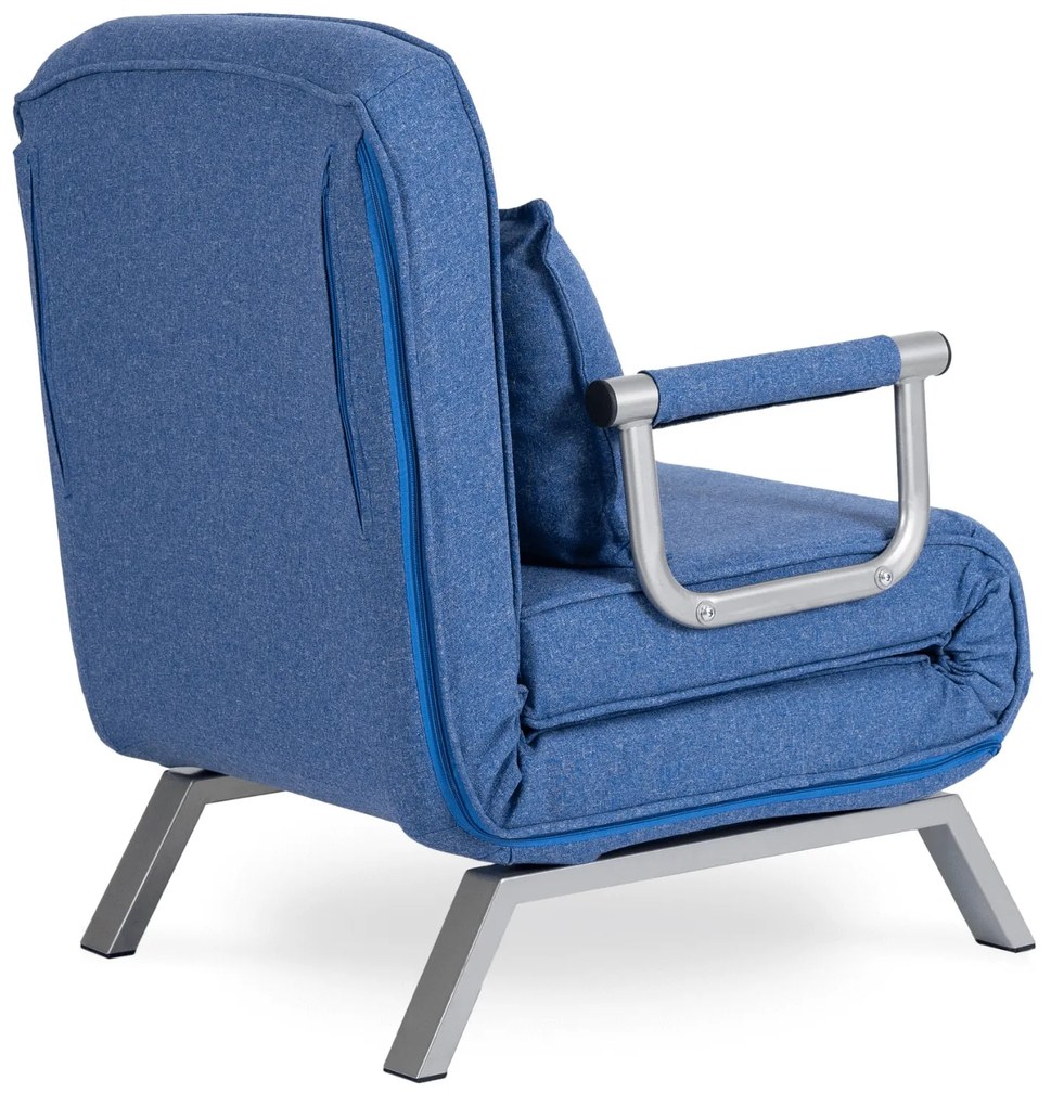 Fotel Rozkładany BART Niebieski