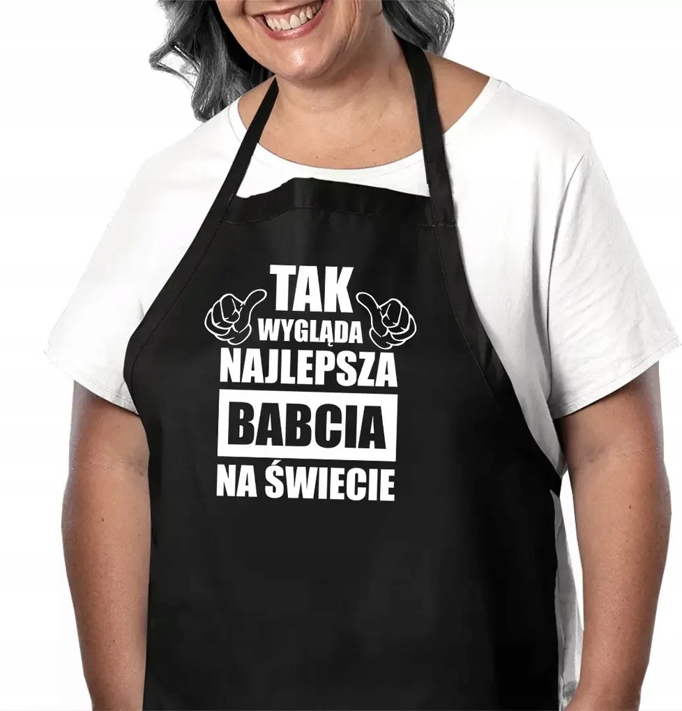 Így néz ki a világ legjobb nagymamája Ajándék Nagymama Kötény