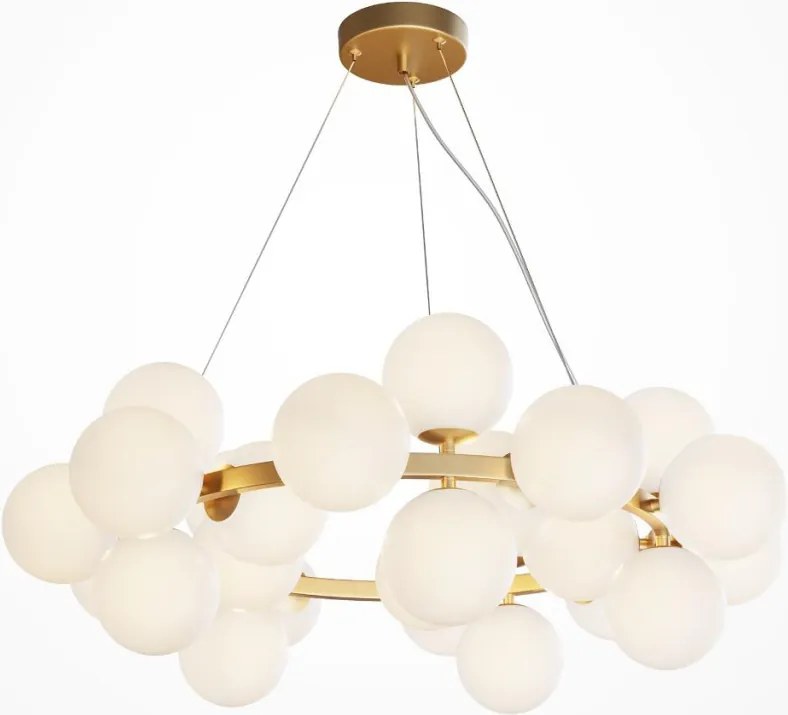 MAYTONI MOD545PL-25BS DALLAS Modern Led Függesztett Lámpa Matt Fehér, Arany G9 IP20