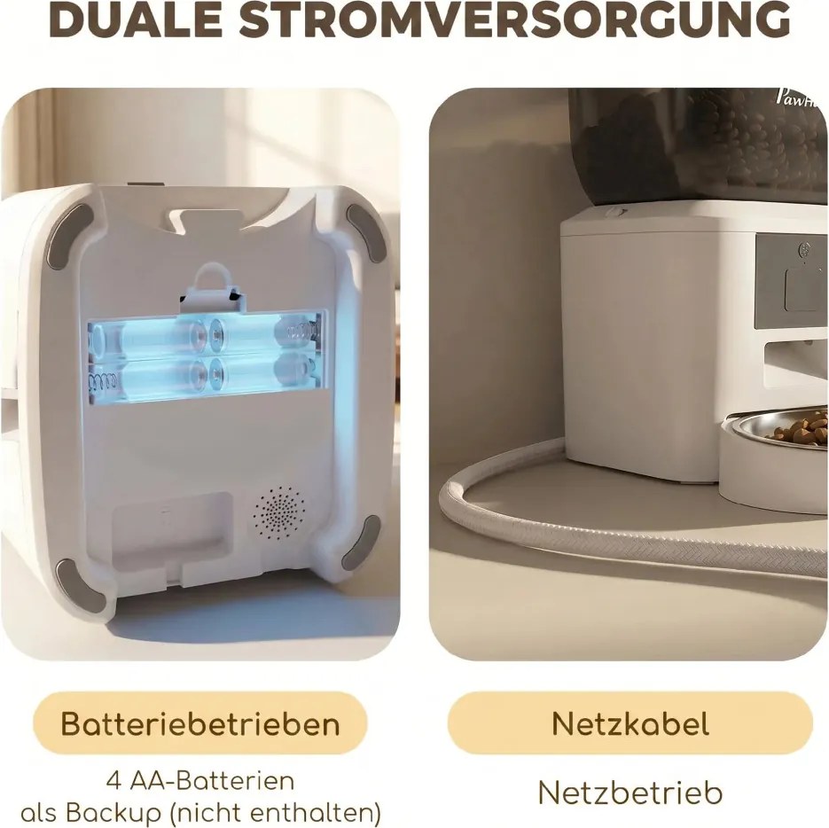 Automata macskaetető, 2.4G WiFi, 4L, alkalmazásvezérlés