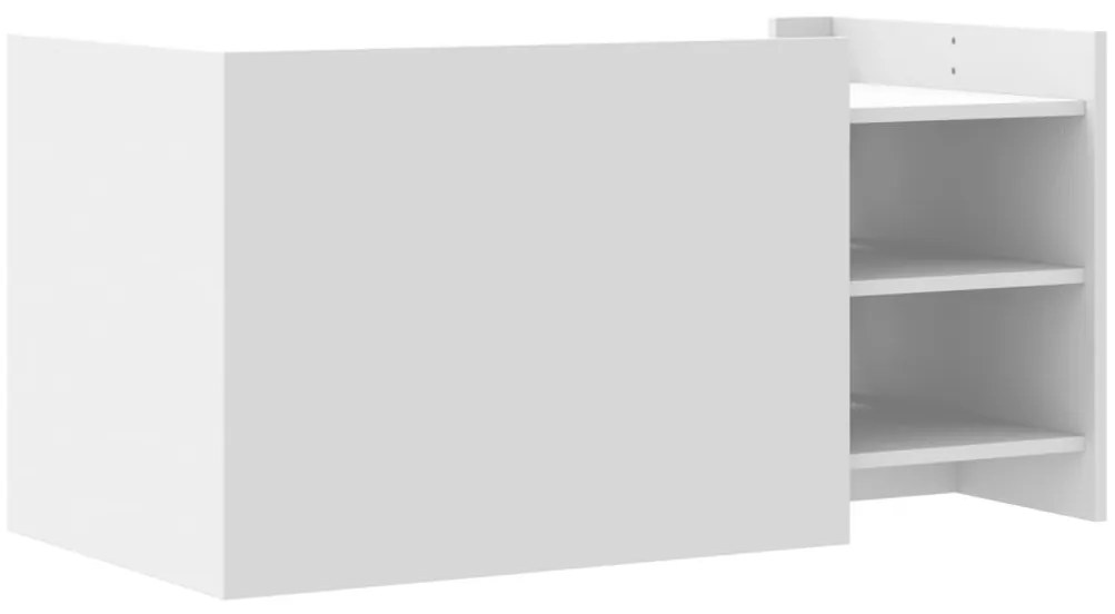 fekete szerelt fa dohányzóasztal 100 x 50 x 50 cm