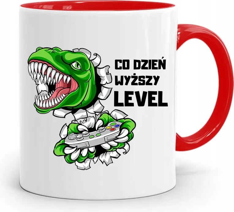 Piros Bögre Fiúnak Minden Nap Felső Level nyomott mintával