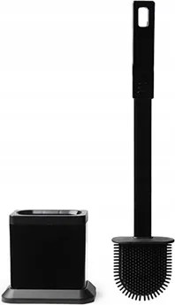 Wc kefe szilikon Easyform tartóval Fekete 36,6 cm