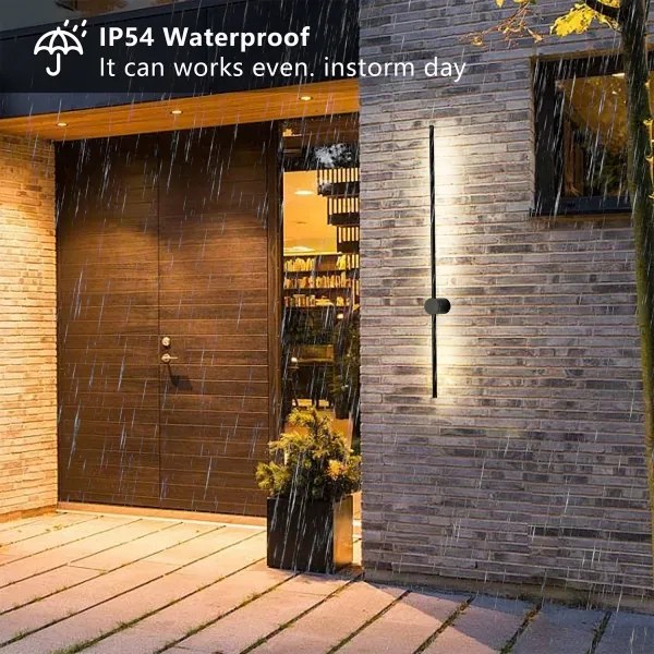 Brilagi - LED kültéri fali lámpatest AURA LED/20W/230V 3000K IP54 fekete