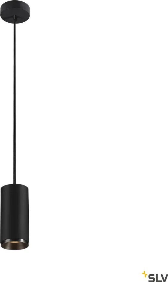SLV 1004242 NUMINOS PD PHASE M Hengeres Függesztett Lámpa Fekete LED IP20