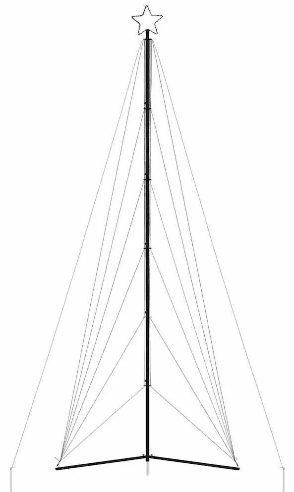 színes LED karácsonyfa 861 LED 478 cm