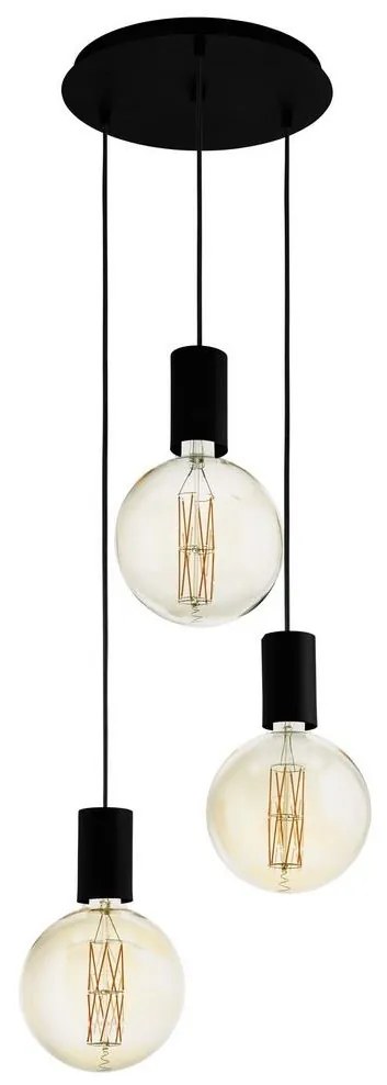 Eglo 98663 - Csillár zsinóron POZUETA 3xE27/40W/230V