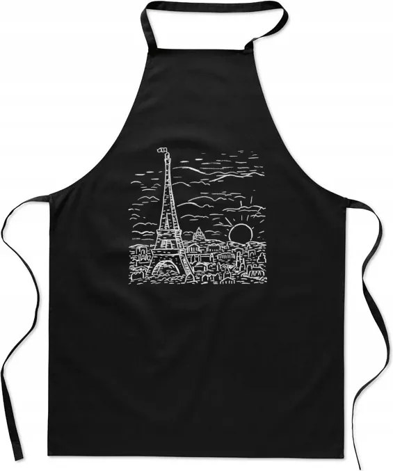 Konyhai kötény Párizs Eiffel-torony Divatos nyomtatás Ajándék Franciaország