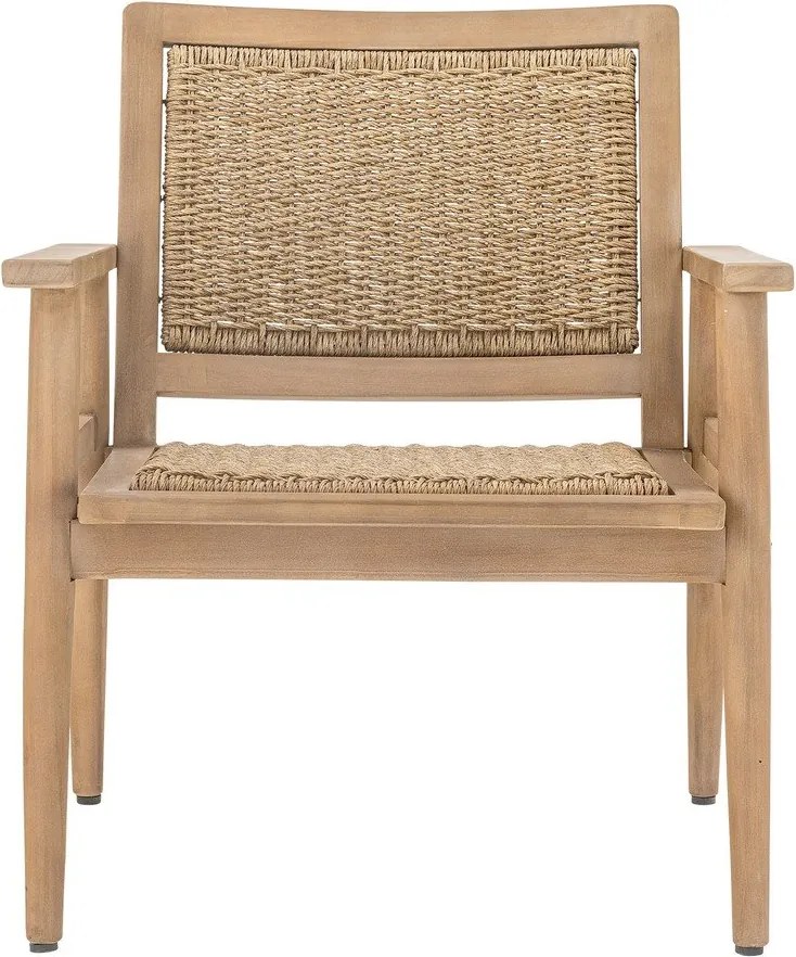 Natúr színű tömörfa kerti fotel Sorrento – Bloomingville