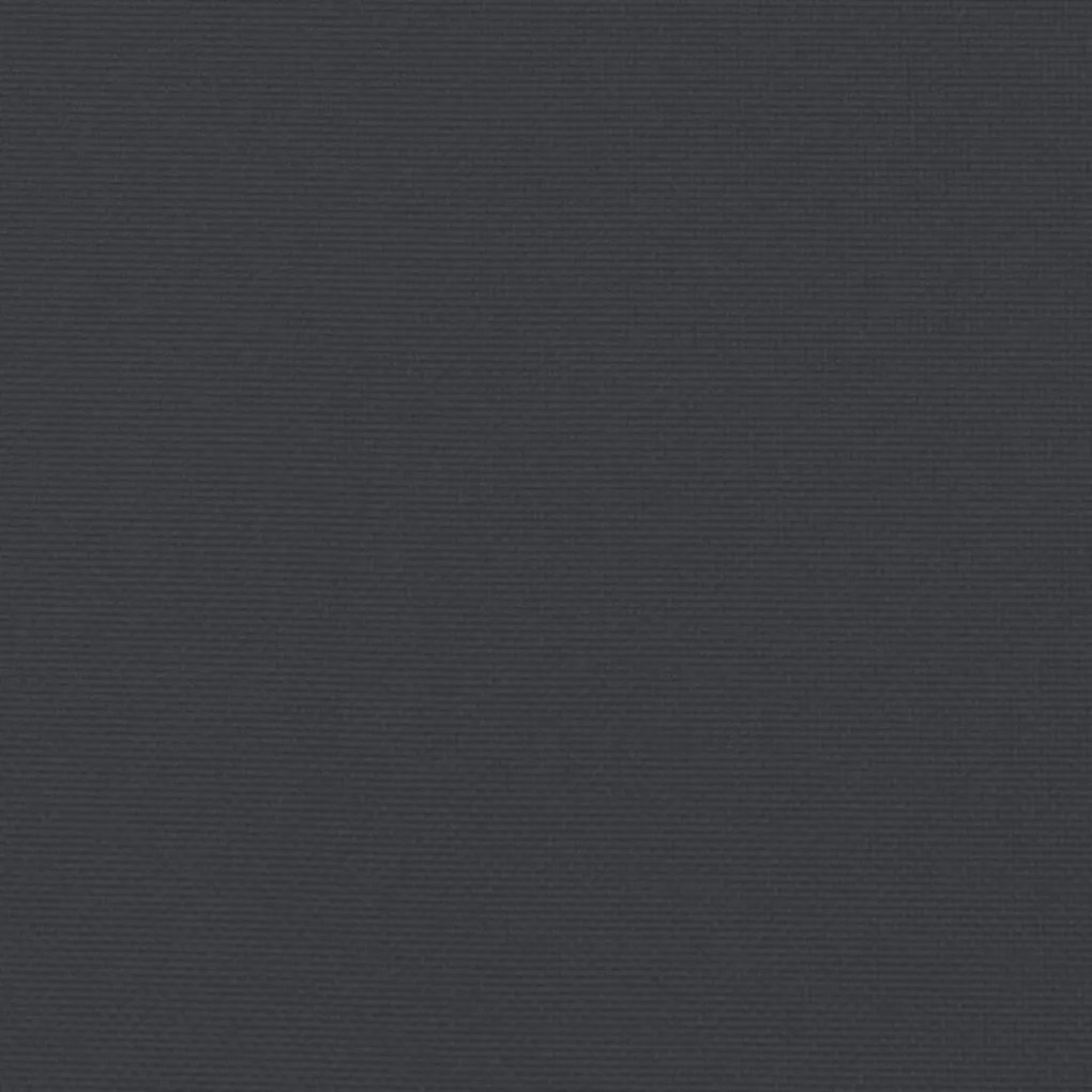 6 db fekete szövet kerti magas háttámlájú székpárna 120x50x3 cm