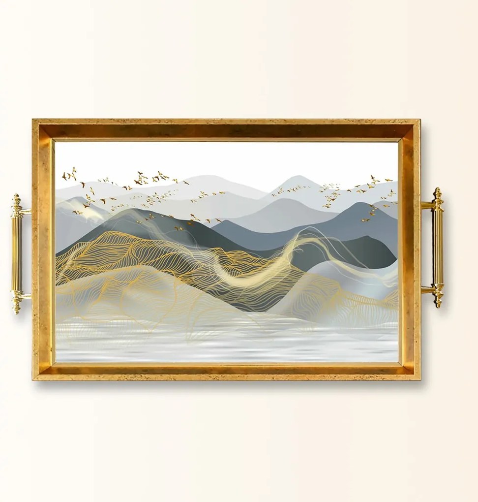 Üveg tálca, 38×24 cm – TPEA9806