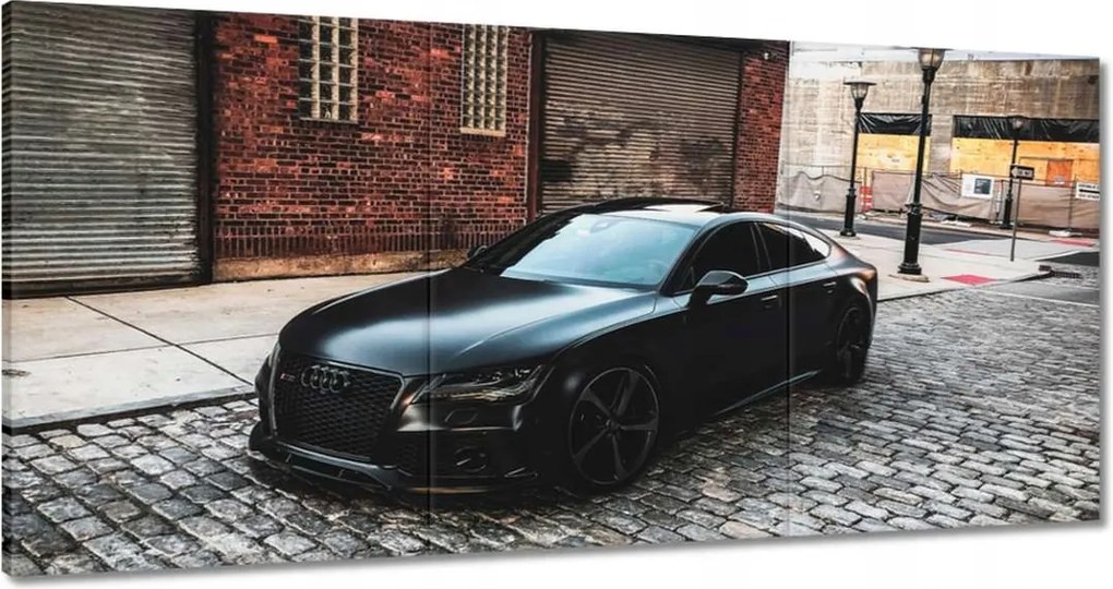Vászonkép 60x30 Fekete matt Audi
