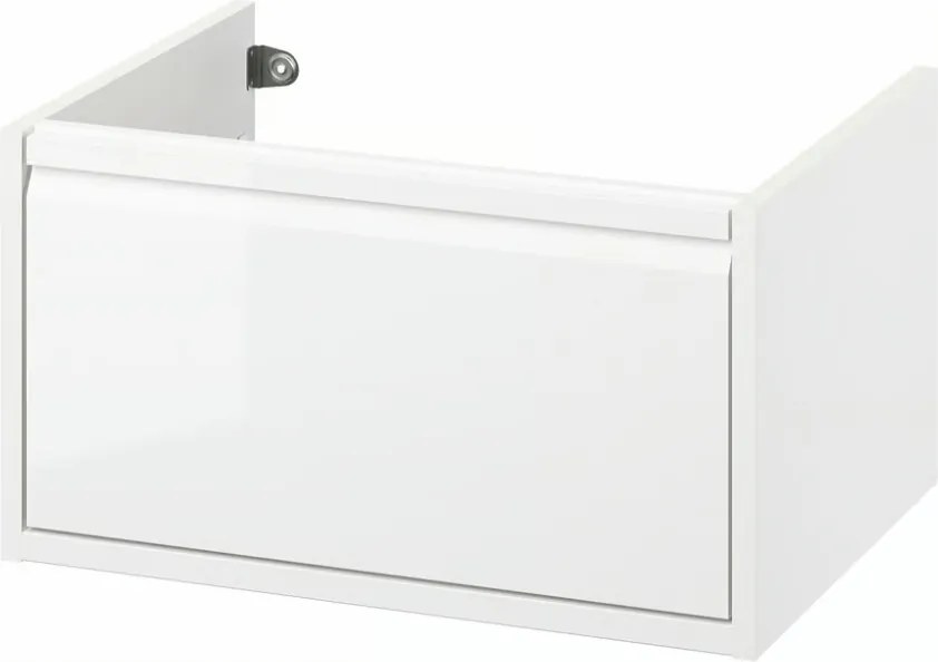 Ikea Angsjon Mosdószekrény fiókkal, fényes fehér, 60x48x33 cm
