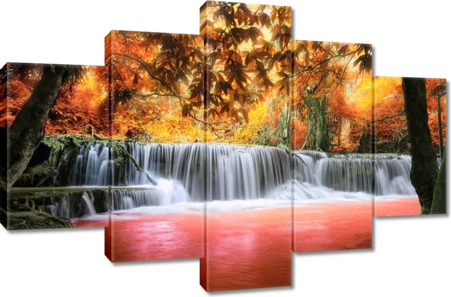 Vászonkép 120x80 Narancssárga vízesés