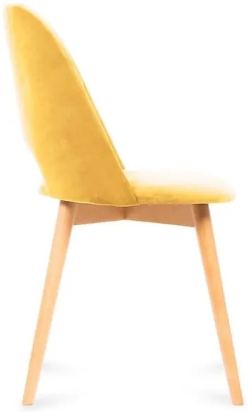 TINO étkezőszék 86x48 cm sárga/világos tölgy