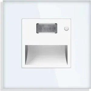 Lépcső Lámpatest Led Világítás Üveg Fali Lámpa Mozgásérzékelővel