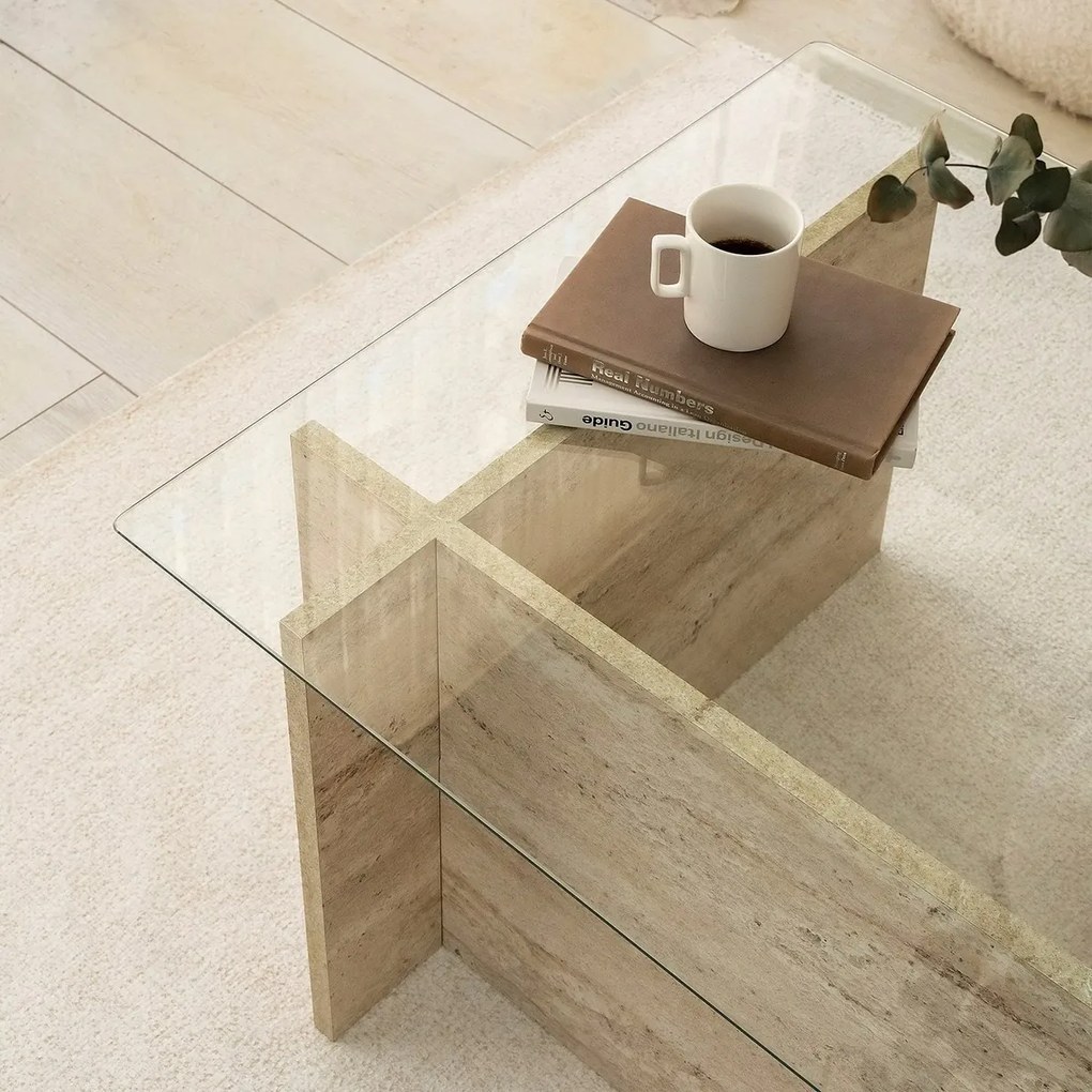 New Escape Travertine konferenciaasztal