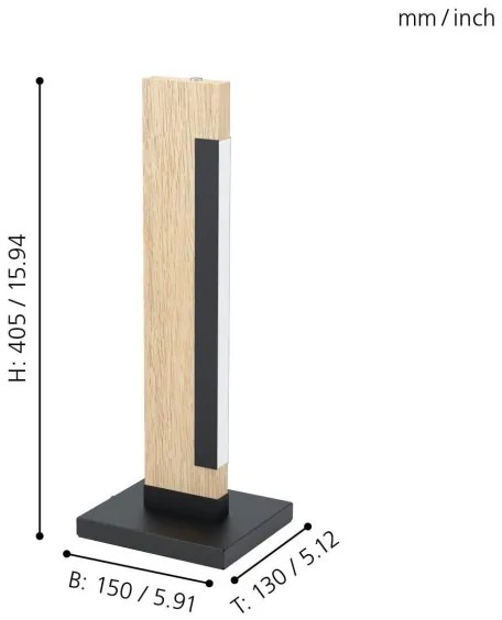 Eglo 99295 - Fényerőszabályozható CAMACHO asztali lámpa LED/6,5W/230V