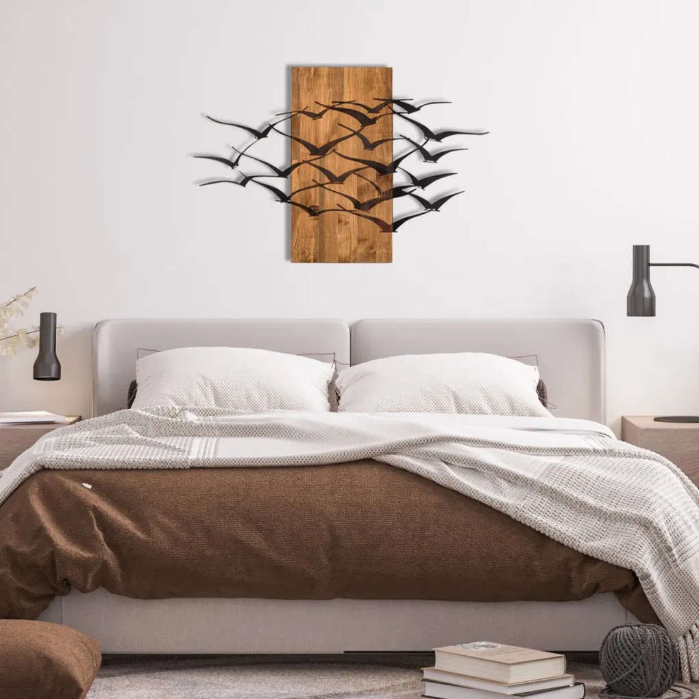 Migration fém fali dekoráció, 86×58 cm