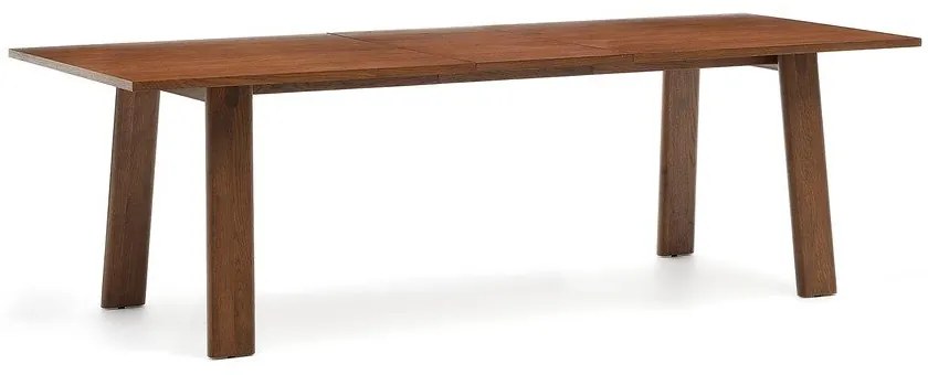 Bővíthető étkezőasztal diófa dekoros asztallappal, hosszabbító asztallappal 95x200 cm Arlen – Kave Home