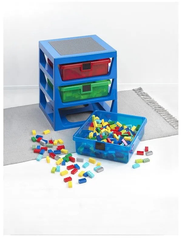 Storage kék rendszerező 3 fiókkal - LEGO®