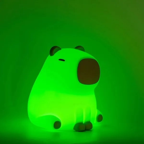 LED RGBW Dimmelhető gyermek lámpa LED/1W/5V USB 1200 mAh kapibara