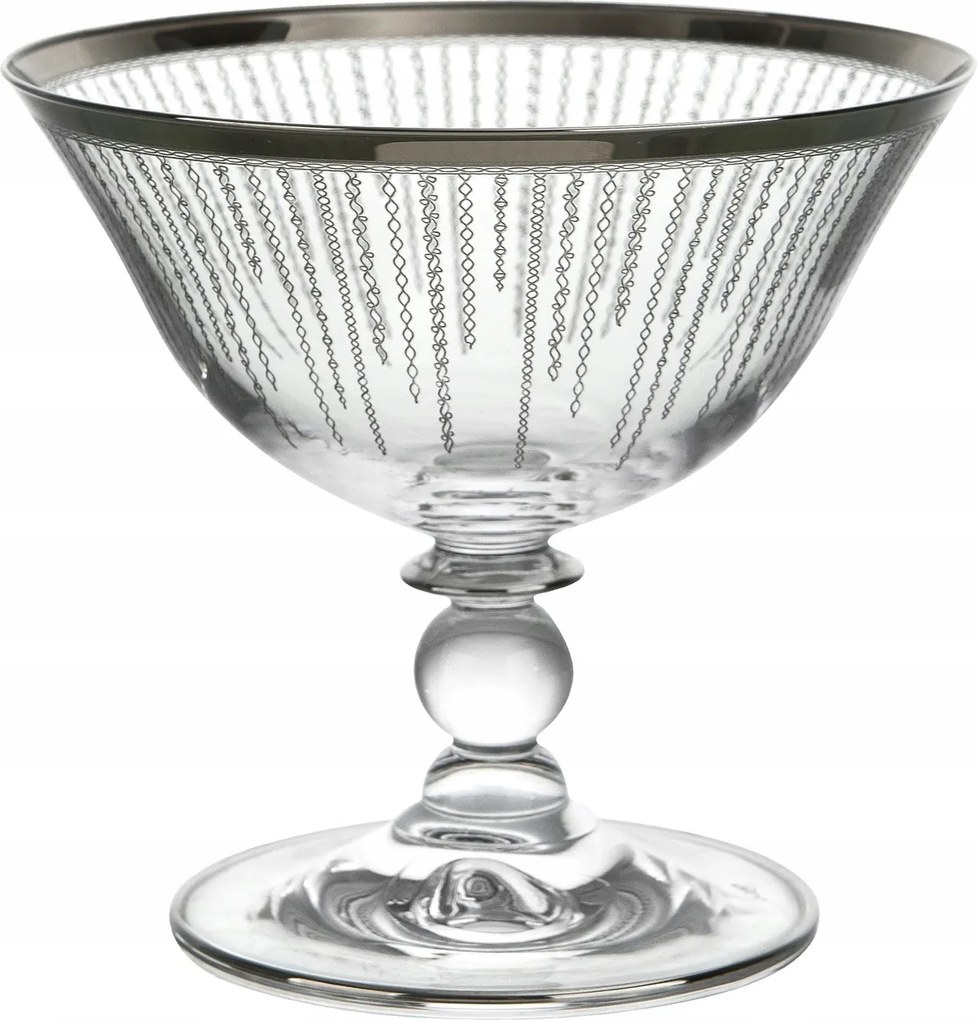 6 db-os fagylaltos pohár szett Korall Platinium