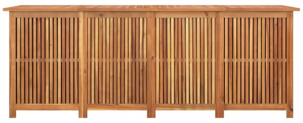tömör akácfa kerti tárolóláda 200 x 80 x 75 cm