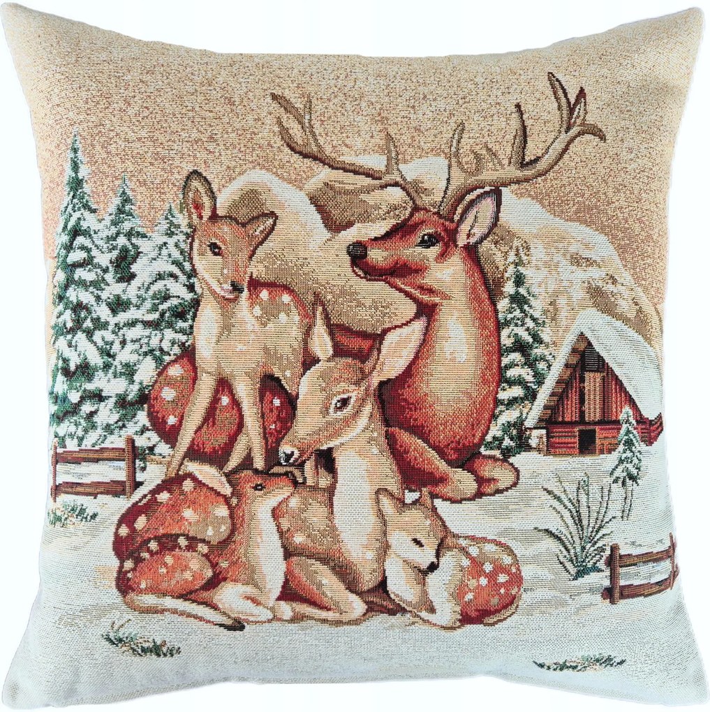 Szarvas mintás párnahuzat DZ01A LX