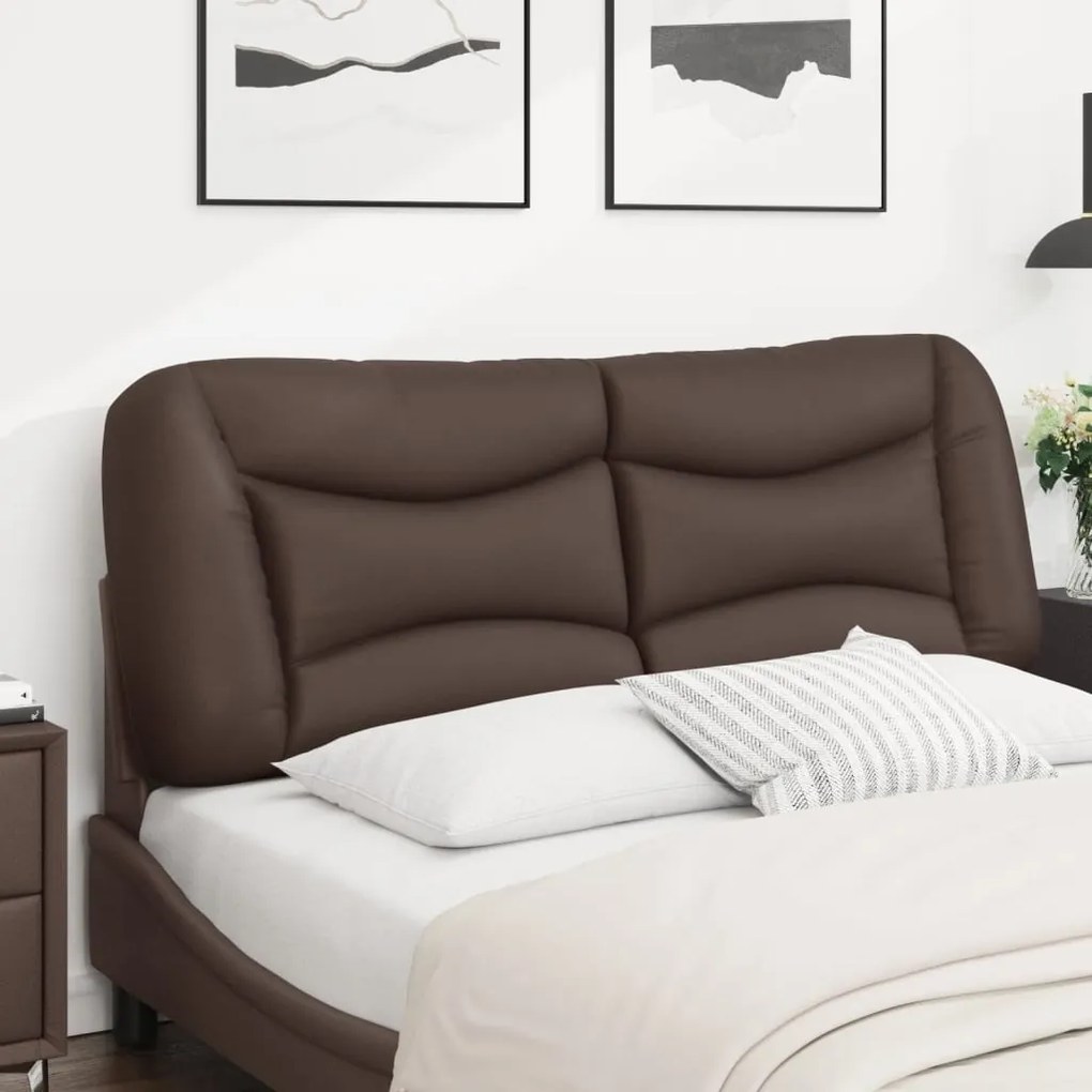 barna műbőr fejtámla párna 120 cm