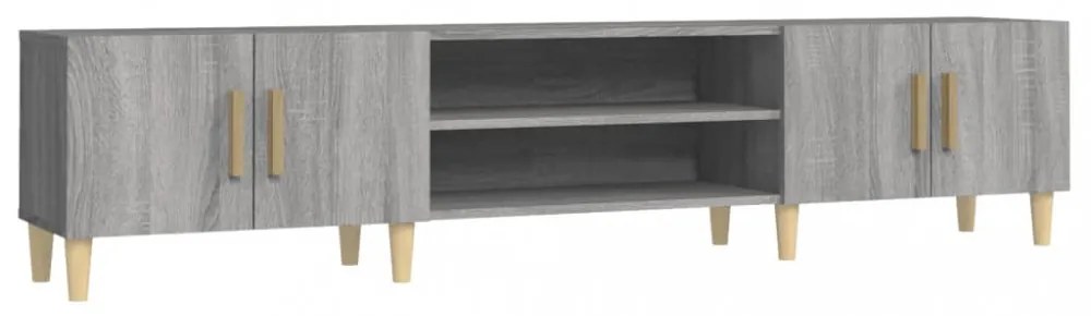 szürke sonoma színű szerelt fa TV-szekrény 180 x 31,5 x 40 cm