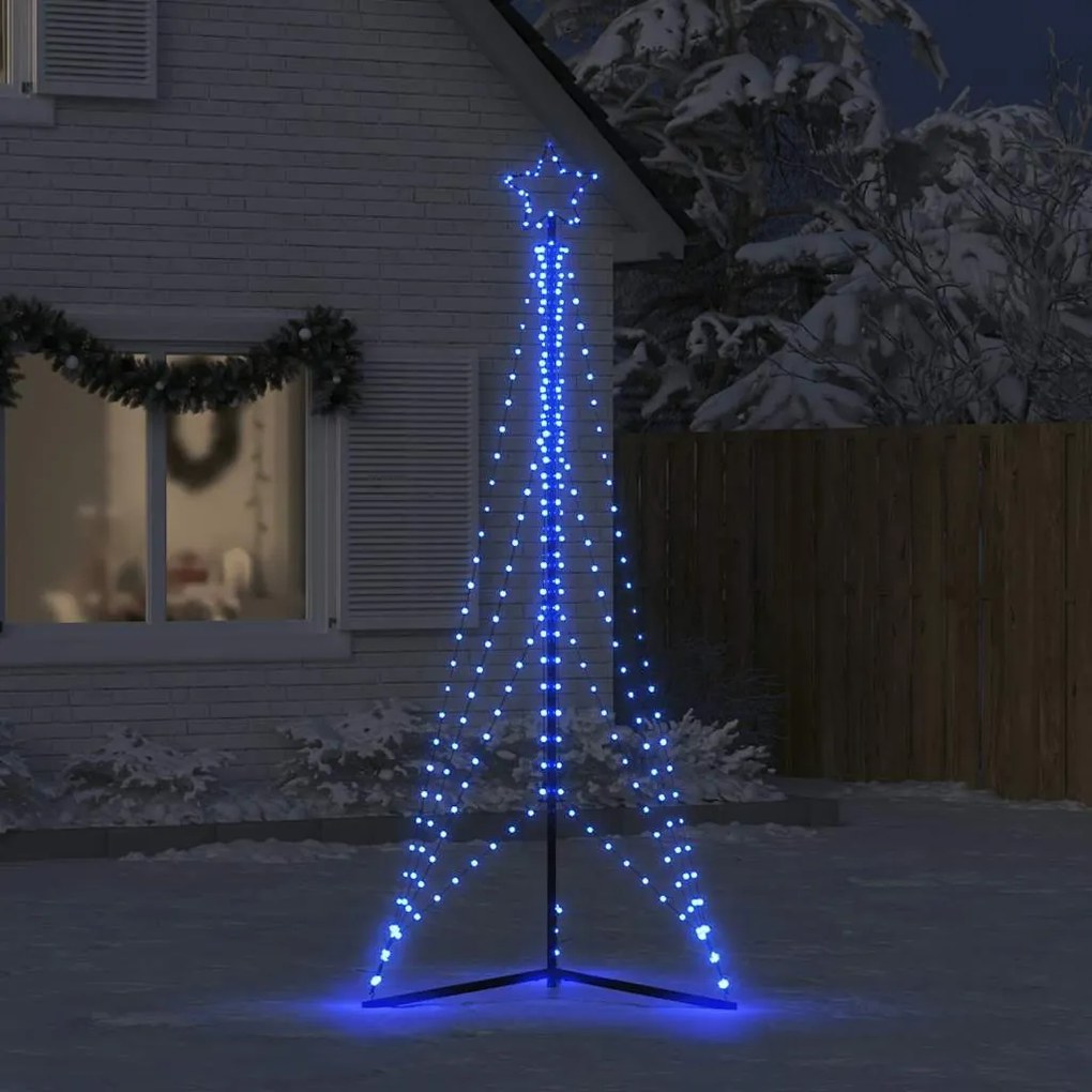kék LED karácsonyfa 483 LED 240 cm