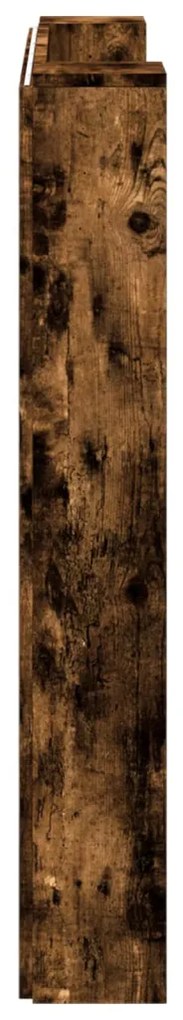 Fejtámla polcokkal Füstölt tölgy 120 x 16,5 x 103,5 cm Faanyag