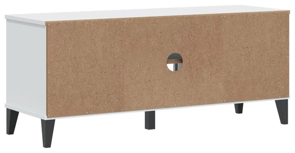 VIKEN fehér szerelt fa cipőtároló pad 106 x 35 x 45 cm