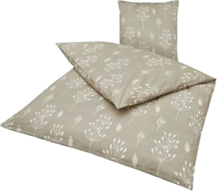 Renforcé pamut ágyneműhuzat FARAH bézs színű Ágyneműhuzat mérete: 80 x 80 cm | 135 x 200 cm