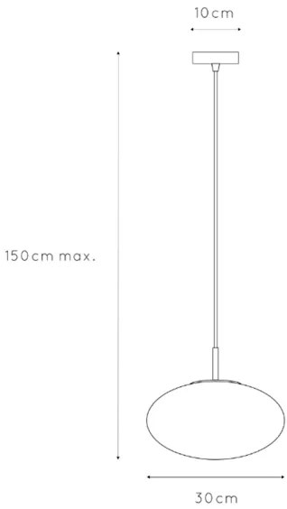 ONLI - Csillár zsinóron JANET 1xE27/6W/230V átm. 30 cm