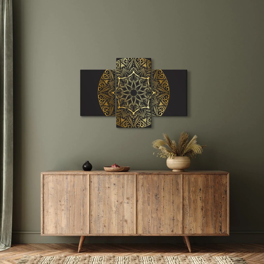 Az arany absztrakció képe (90x60 cm)