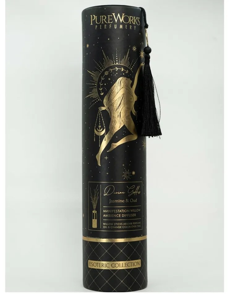 Organikus diffúzor Jasmine & Oud 100 ml,fűzfavesszővel