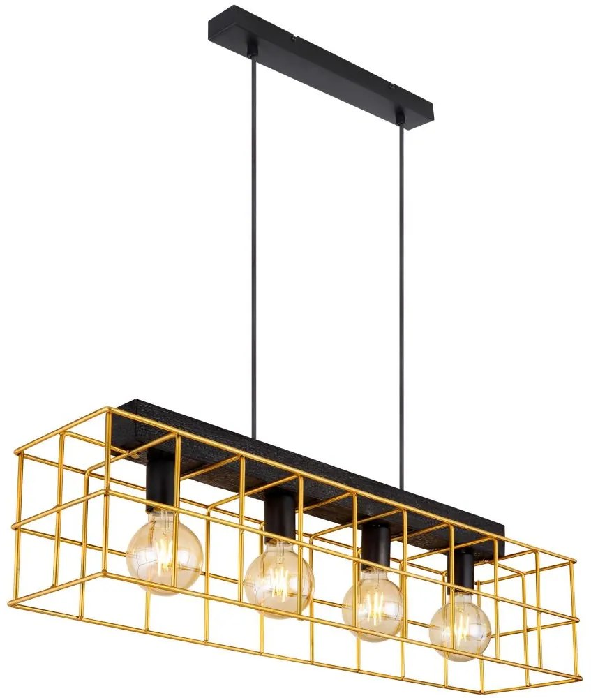 Globo 15530B-4H - Csillár zsinóron MERRIL 4xE27/60W/230V