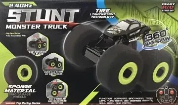 F03 STUNT MONSTER TRUCK RC AUTÓ 360 BIG SPIN 2,4 GHz legjobb ajándék JÁTÉK SZUPER KÖNNYŰ