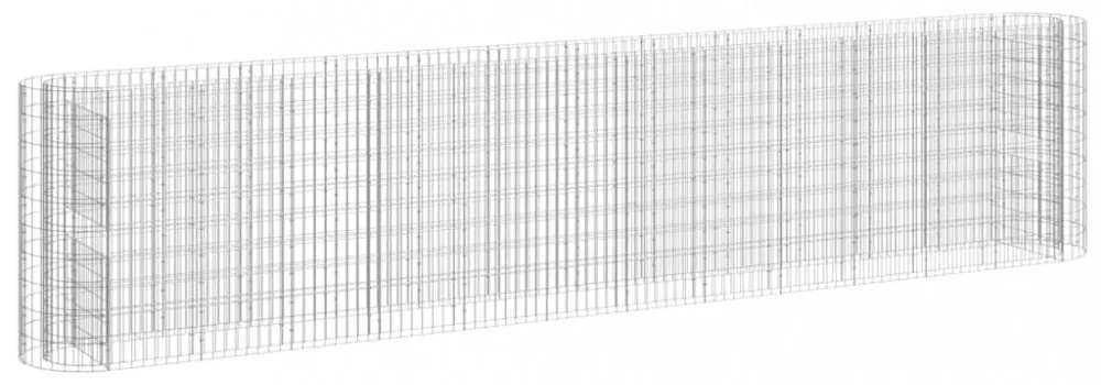 horganyzott vas gabion magaságyás 470x50x100 cm
